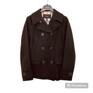 Burberry Double Breasted Wool Peacoat Women Size 2 US